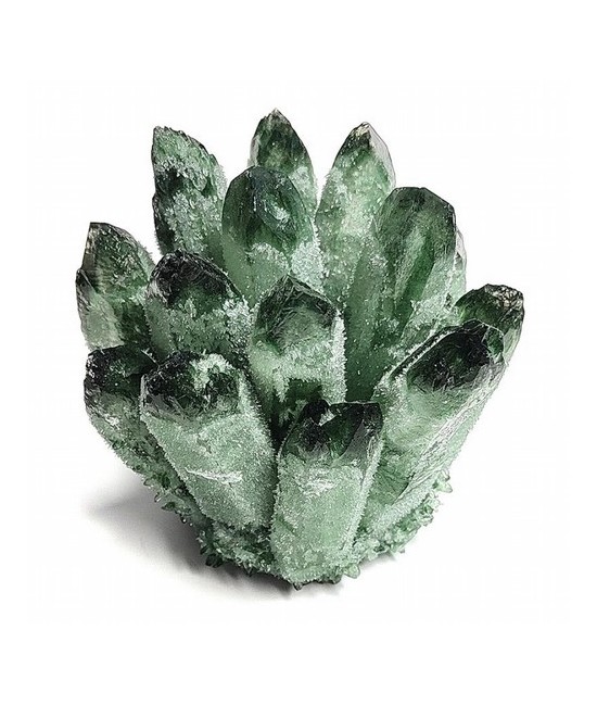 Flor Punta Cristal de Roca. Color Verde.

Medidas: 7-8 cm aprox.

Peso: 100-150 gramos aprox.

PRECIO POR UNIDAD