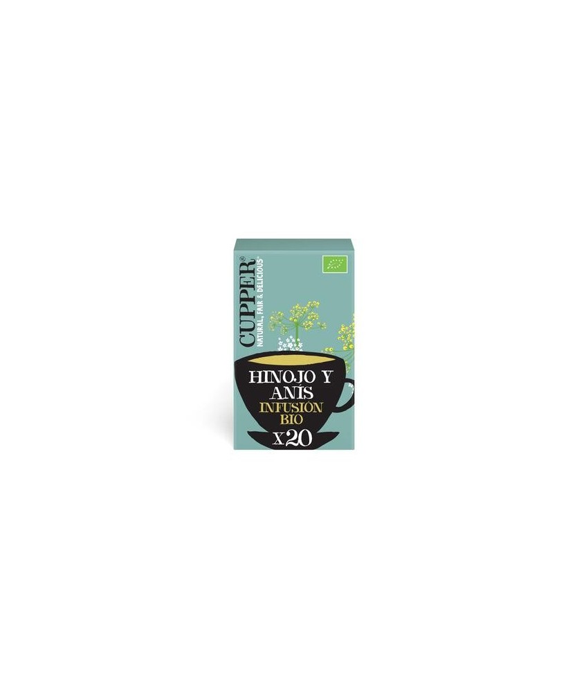 
INFUSION RESTFUL BIO, 20 BOLSAS
Ref. 604042

Ingredientes: Hinojo* 45% (hinojo amargo* 78%, hinojo dulce* 22%), Anìs* (40%