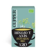 
INFUSION RESTFUL BIO, 20 BOLSAS
Ref. 604042

Ingredientes: Hinojo* 45% (hinojo amargo* 78%, hinojo dulce* 22%), Anìs* (40%
