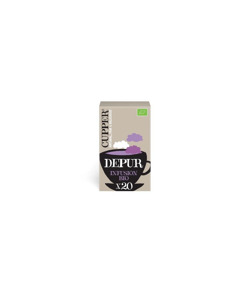 INFUSION DEPUR BIO, 20 BOLSAS
Ref. 604059

Ingredientes: hibisco* 51%, ortiga* 20%, raíz de regaliz* 17%, rosa mosqueta*, ar