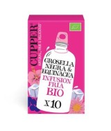 
INFUSION FRIA CON GROSELLA NEGRA Y EQUINACEA BIO, 10 BOLSAS
Ref. 604076

Ingredientes: hibisco* 52%, raíz de regaliz*, can