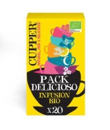 
PACK VARIADO BIO, 20 SOBRES
Ref. 604082

Ingredientes: " Snore & peace
" After dinner mints
" Lemon & Ginger (cupper ble