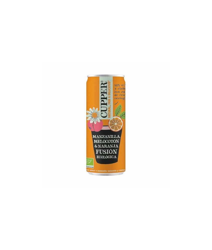 BEBIDA DE MANZANILLA, MELOCOTON Y NARANJA BIO, 250 ml
Ref. 604116

Ingredientes: agua, zumo de fruta a partir de concentrado