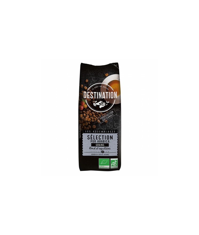 CAFE EN GRANO SELECCION 100% ARABICA BIO, 250 g
Ref. 609011

Ingredientes: café* arábica puro en grano de tueste natural.
.