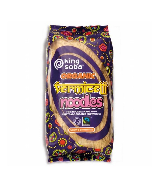 FIDEOS VERMICELLI INTEGRAL SIN GLUTEN BIO, 250 g
Ref. 130117

Ingredientes: arroz integral 95%, harina de patata*.
. (*)=De