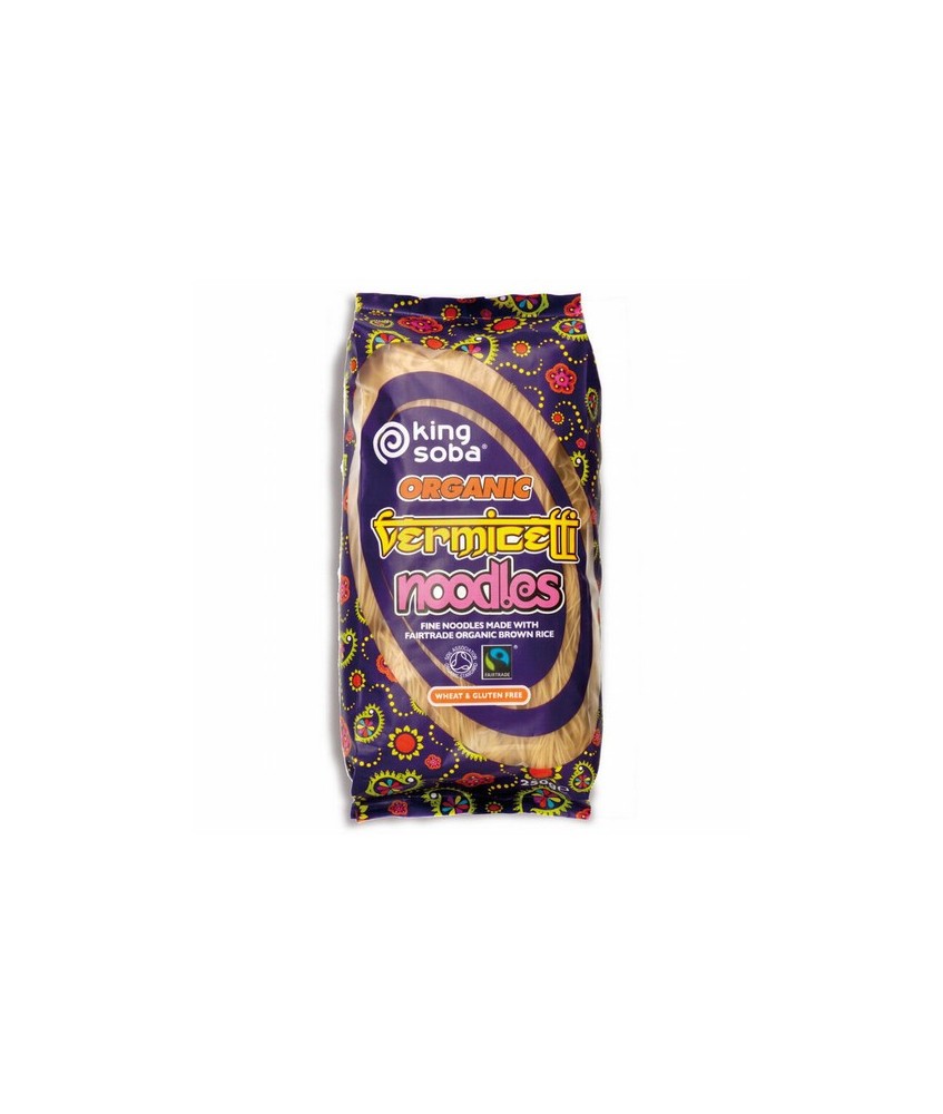 FIDEOS VERMICELLI INTEGRAL SIN GLUTEN BIO, 250 g
Ref. 130117

Ingredientes: arroz integral 95%, harina de patata*.
. (*)=De
