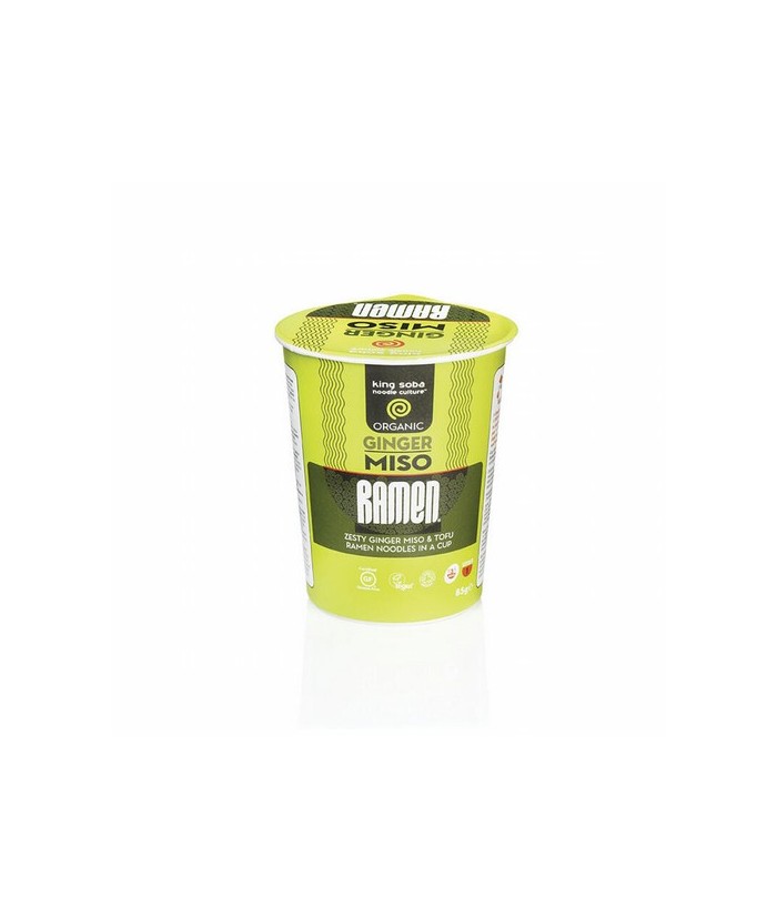 VASO DE SOPA RAMEN DE MISO Y JENGIBRE SIN GLUTEN BIO, 85g
Ref. 130153

Ingredientes: harina de trigo sarraceno* 70%, agua, s