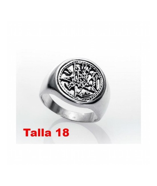 MS.ANILLO PLATA TETRAGRAMATON TALLA 18