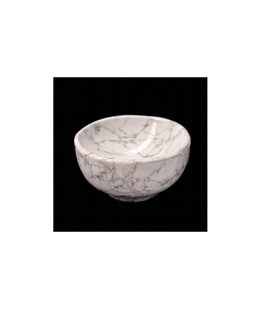 Cuenco de Howlita Blanca.

Medidas: 6,5 cm de diámetro x 4 cm de alto aprox.

Peso: 210 gramos aprox.

PRECIO POR UNIDAD