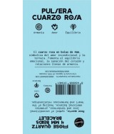 TRI.PULSERA CUARZO ROSA BOLA 4 MM.