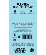 TRI.PULSERA OJO TIGRE BOLA 4 MM.