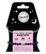 TRI.PULSERA AMATISTA BUDA 6 MM.