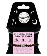 TRI.PULSERA OJO TIGRE BUDA 6 MM.
