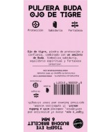 TRI.PULSERA OJO TIGRE BUDA 6 MM.