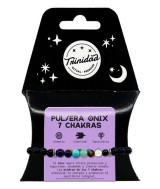El ónix negro ofrece protección y seguridad, ayudando a liberar miedos. Las piedras de los 7 chakras armonizan la energía y pro