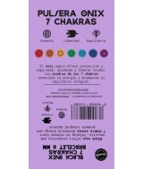 TRI.PULSERA ONIX 7 CHAKRAS 6 MM.