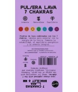 TRI.PULSERA LAVA 7 CHAKRAS 6 MM.