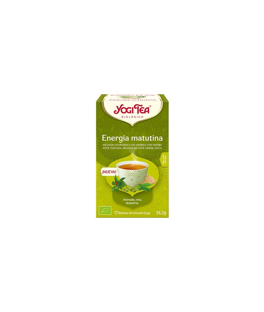Mate tostado*, hierba mate*, cúrcuma*, granos de café verde*, rooibos verde*, Sencha*, raíz de diente de león tostada*, regaliz