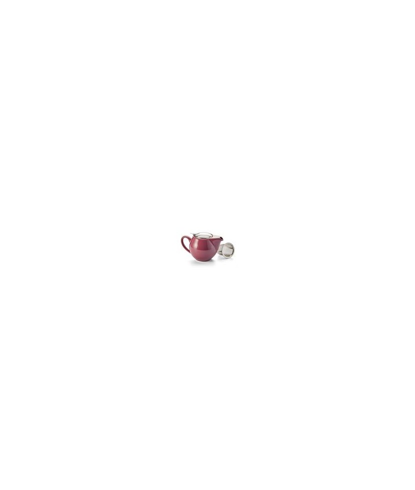 Esta tetera de porcelana morada, de elegante diseño, es la compañera perfecta para el día a día. La tapa de acero inoxidable, c