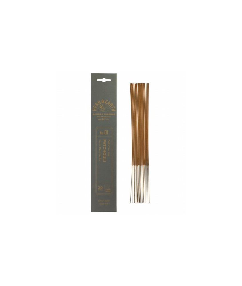 Patchuli: aroma exótico, profundo y terrenal.

Pura fragrancia con aceites naturales
La colección Herb & Earth de Nippon Kod