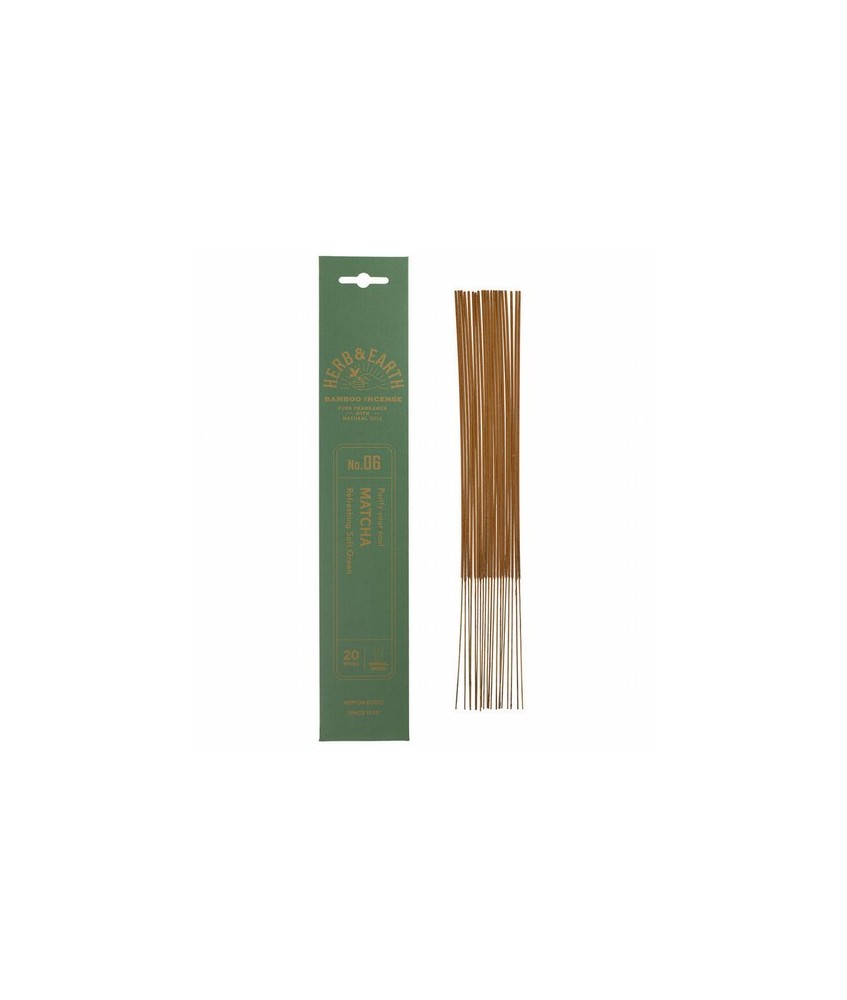 Matcha: aroma refrescante, suave y verde.

Pura fragrancia con aceites naturales
La colección Herb & Earth de Nippon Kodo fu