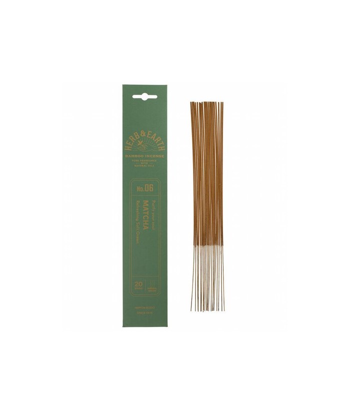 Matcha: aroma refrescante, suave y verde.

Pura fragrancia con aceites naturales
La colección Herb & Earth de Nippon Kodo fu