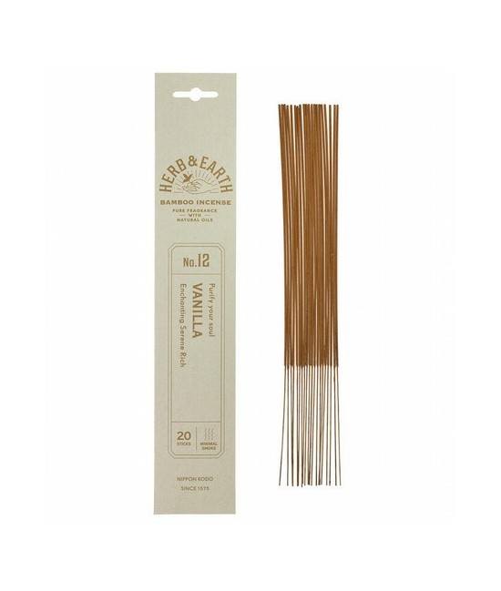 Vainilla: aroma dulce, relajante y voluptuoso.

Pura fragrancia con aceites naturales
La colección Herb & Earth de Nippon Ko