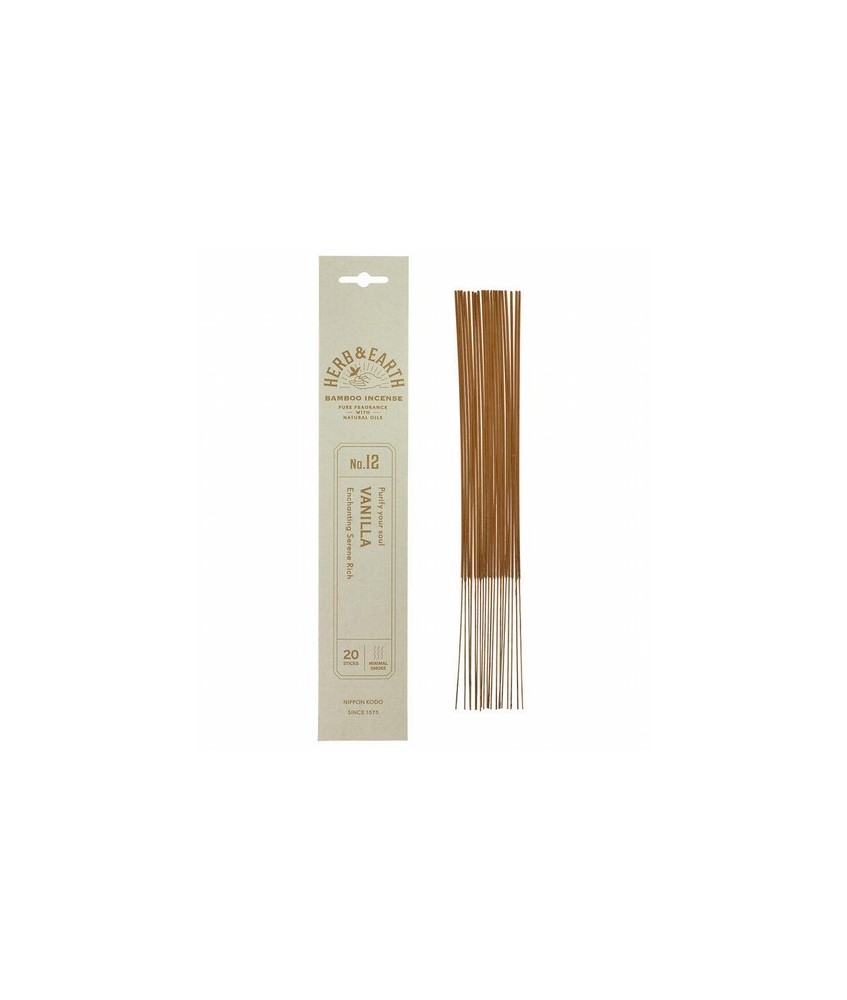 Vainilla: aroma dulce, relajante y voluptuoso.

Pura fragrancia con aceites naturales
La colección Herb & Earth de Nippon Ko