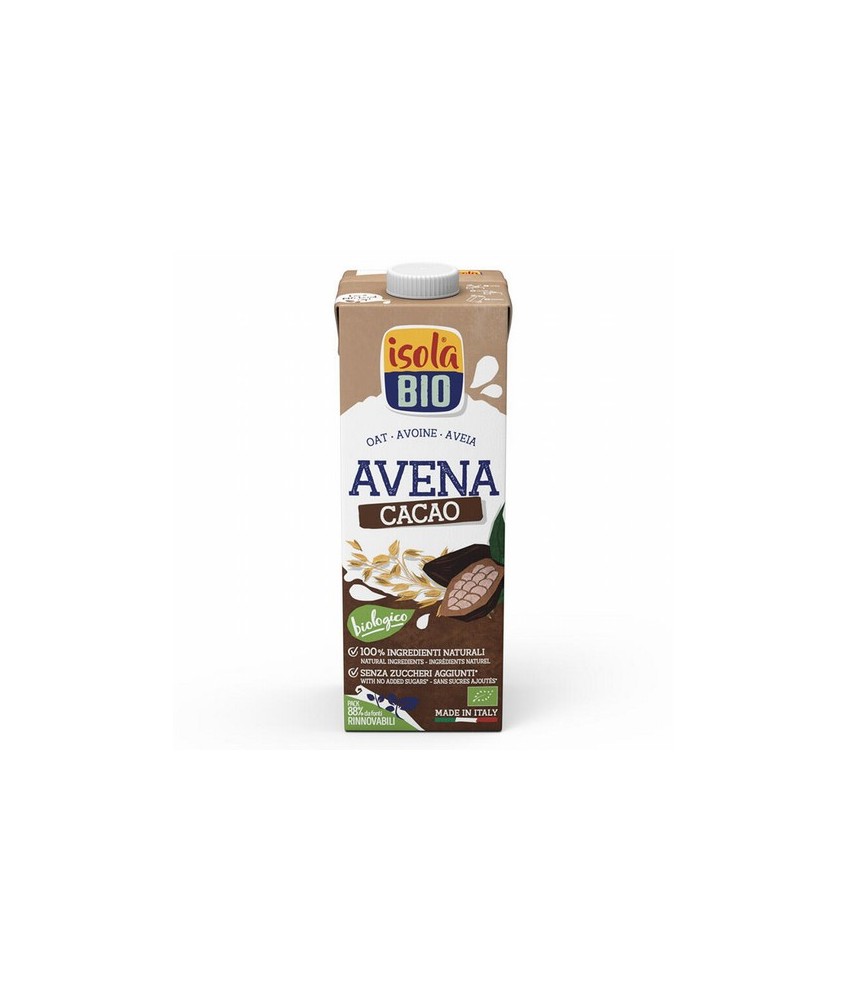 BEBIDA VEGETAL DE AVENA Y CACAO SIN AZUCARES AÑADIDOS BIO, 1L
Ref. 605083

Ingredientes: agua, avena* 11%, cacao* de comerci