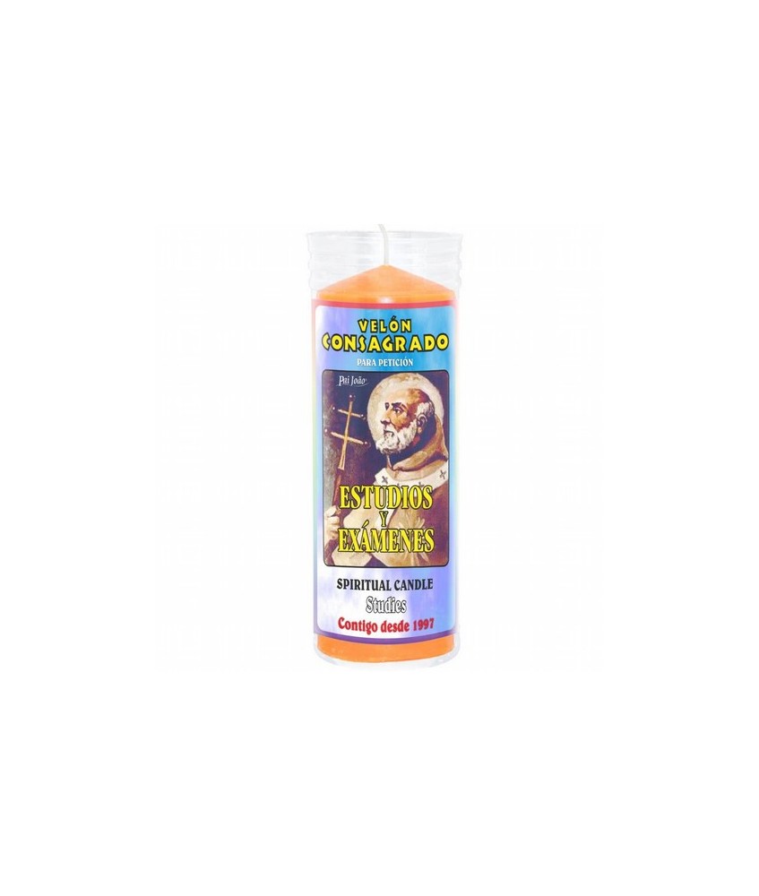 Este Velón esta especialmente ritualizado para aclarar pensamientos y concentración en los estudios. Si necesitas una ayuda ext