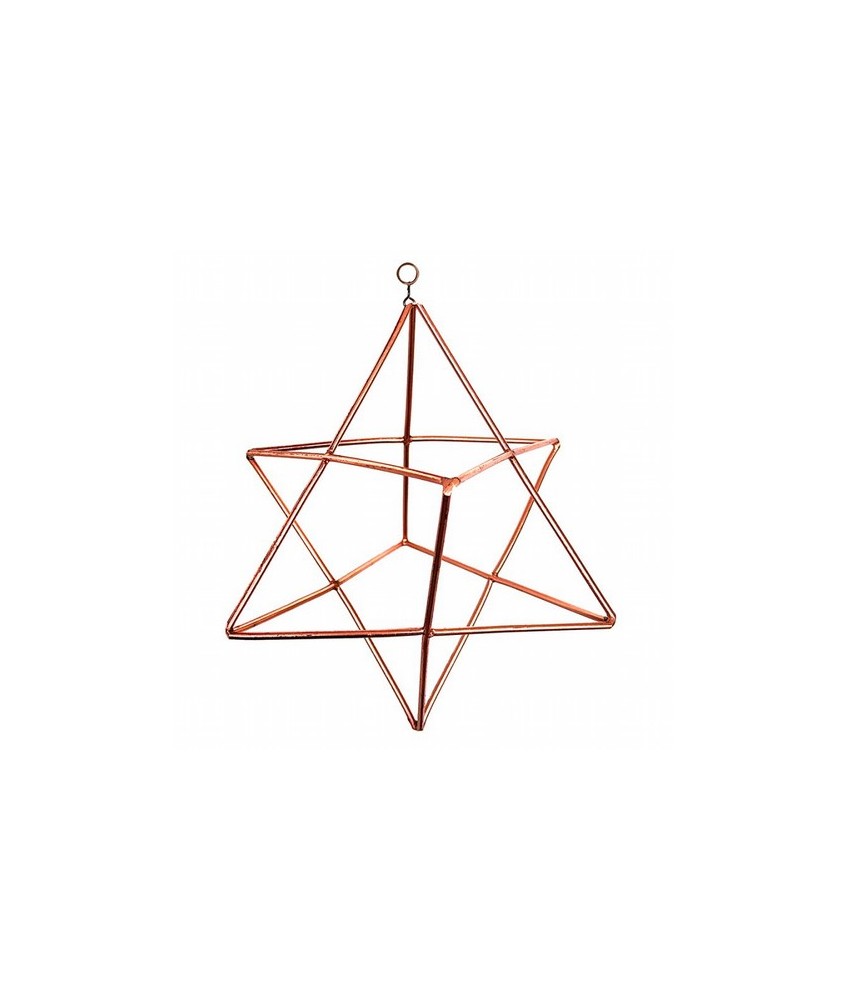 Estrella Merkaba.

Para suspender se vende con cable de suspensión.

La estrella Merkaba representa la conexión del cuerpo 