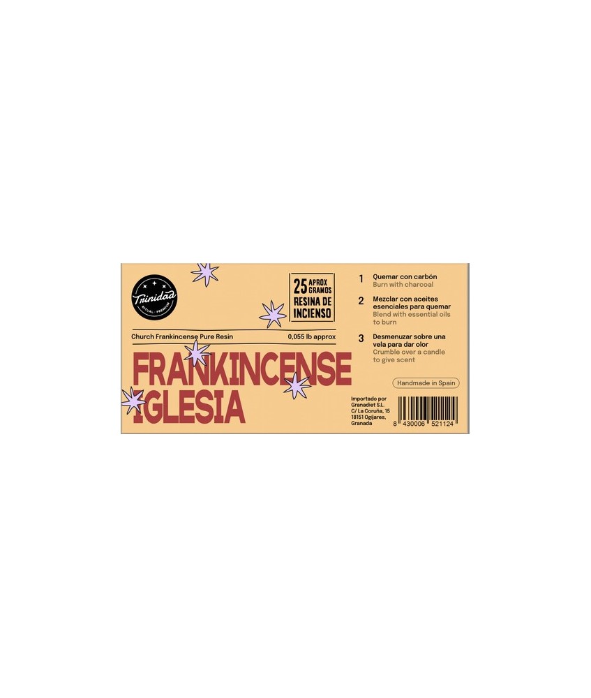 TRI.RESINA FRANKINCENSE IGLESIA 25 GR.
