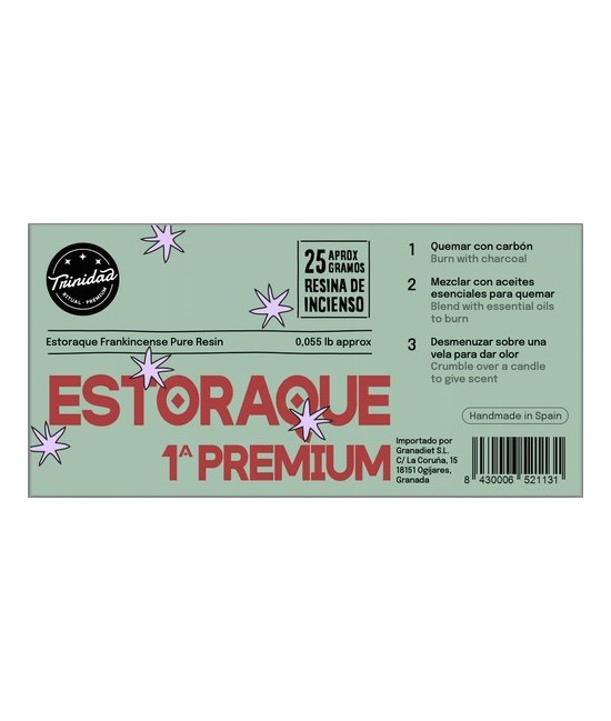 TRI.RESINA ESTORAQUE 1ª PREMIUN 25 GR.