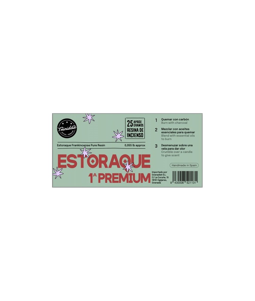TRI.RESINA ESTORAQUE 1ª PREMIUN 25 GR.