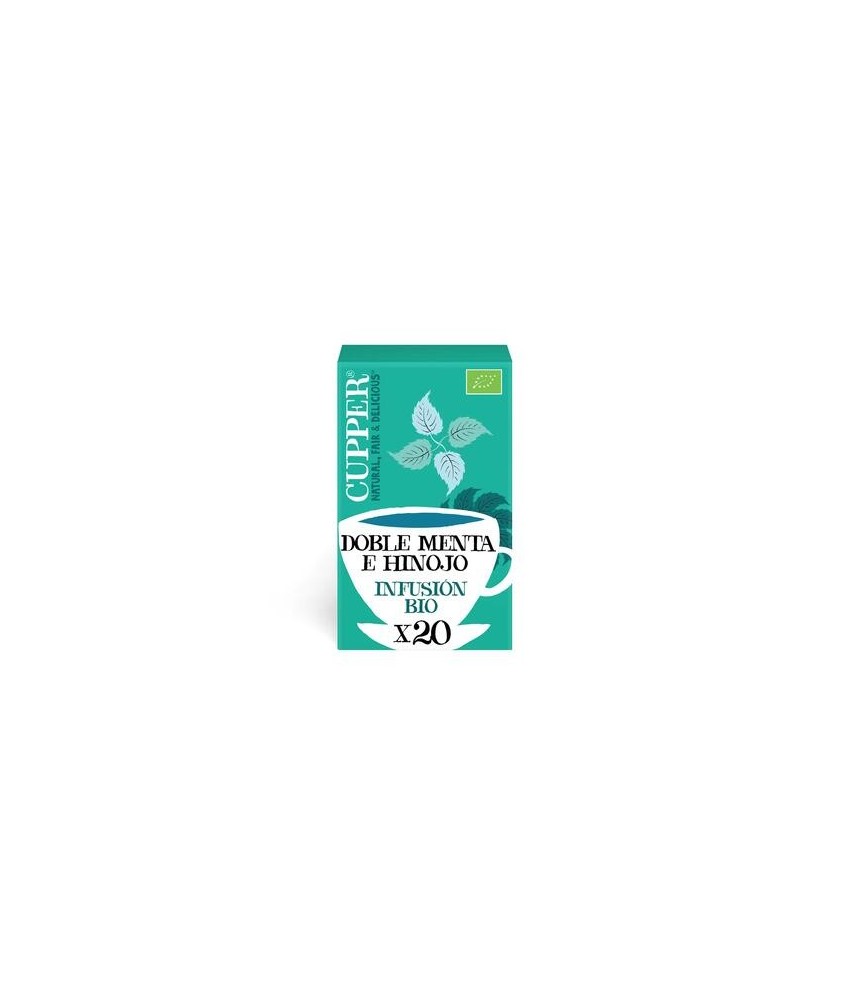 
INFUSION AFTER DINNER MINT BIO, 20 BOLSAS
Ref. 604054

Ingredientes: menta* 55%, semillas de hinojo* 25%, hierbabuena* 18%