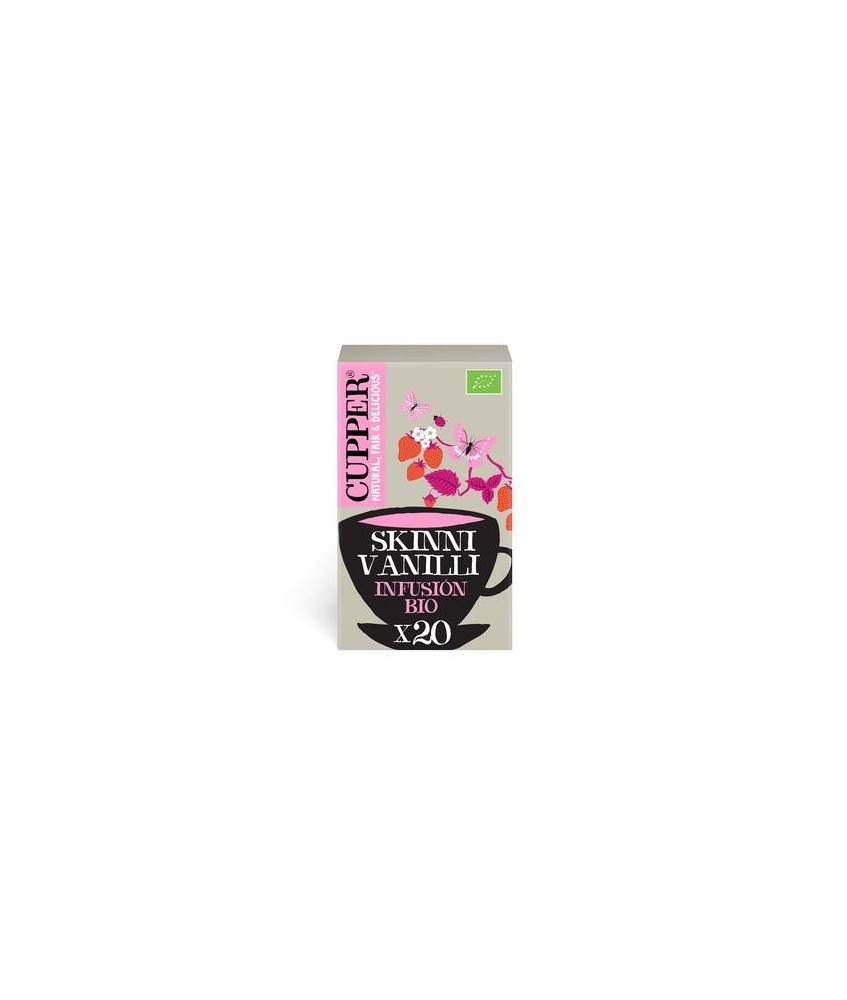 
INFUSION FRESA Y VAINILLA BIO, 20 BOLSAS
Ref. 604078

Ingredientes: hibisco*, escaramujo*, raíz de regaliz*, rooibos*, cás