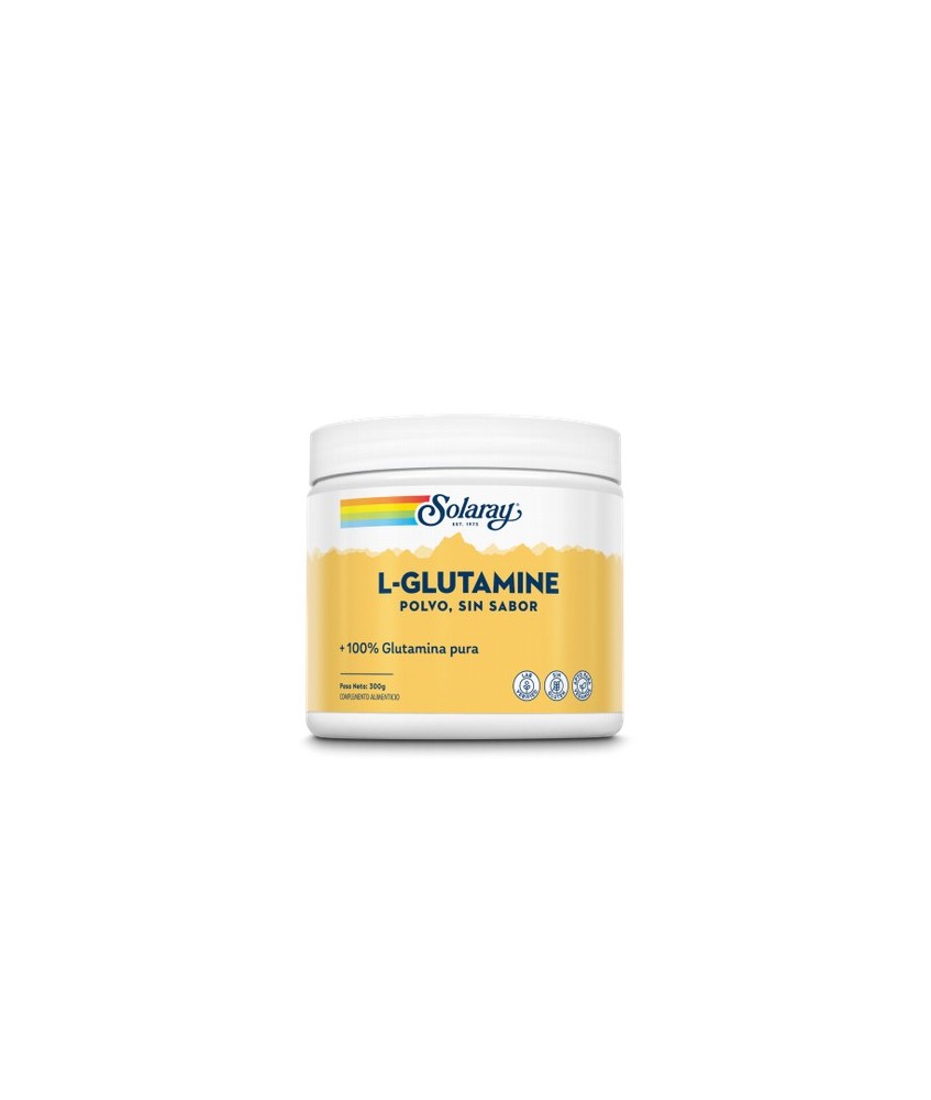 L-Glutamina polvo- 300 g. Sin gluten. Sabor Neutro. Apto para veganos
Contenido medio (por toma- 2g-)
L-glutamina

2000

