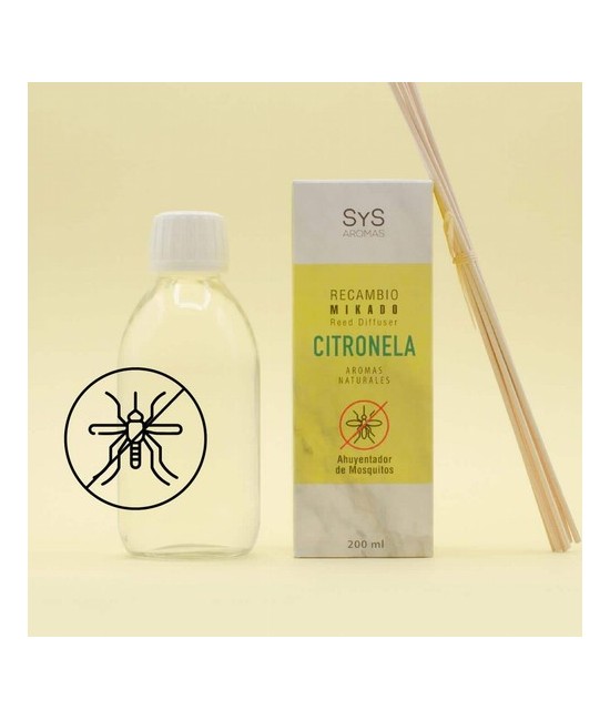 SS.RECAMBIO MIKADO CITRONELA 200 ML.