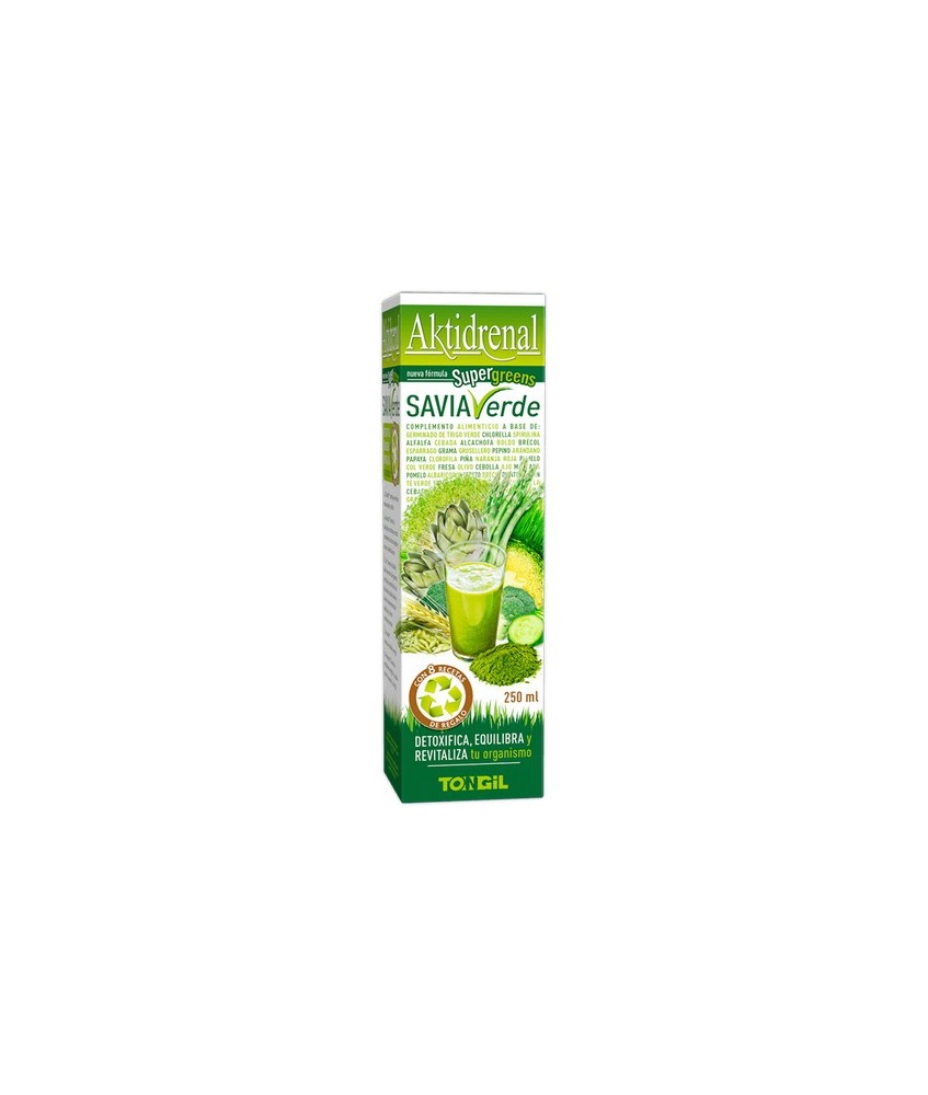 Complemento alimenticio a base de algas Spirulina y Chlorella, extractos concentrados de plantas y frutas, vitaminas y minerale