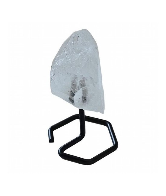 Punta Cristal de Roca en base de metal de 4mm de grosor.

Origen: Brasil

Altura: 12 cm aprox.