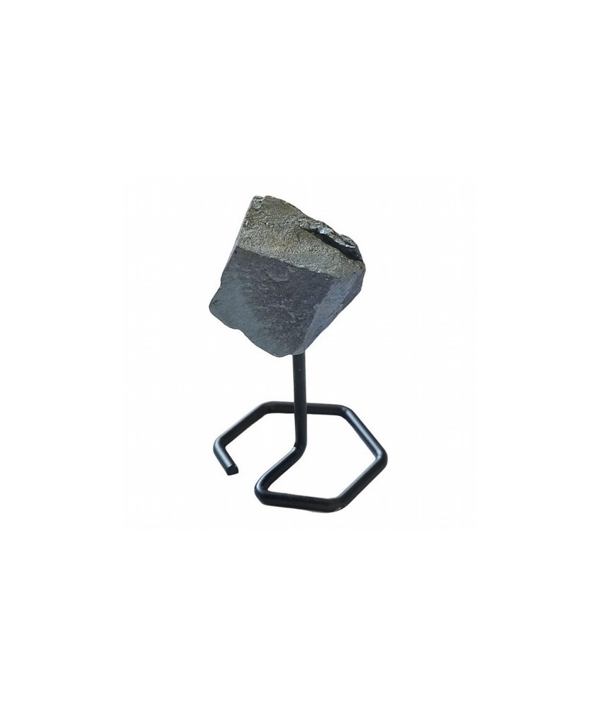 Hematite en base de metal de 4mm de grosor.

Origen: Brasil

Altura: 12 cm aprox.