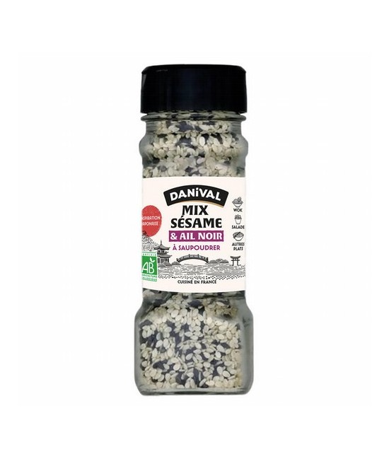 
SAZONADOR SESAMO Y AJO NEGRO BIO, 45 g
Ref. 611501

Ingredientes: semillas de sésamo* 79%, ajo negro* 5%, ajo*, sal, cebol