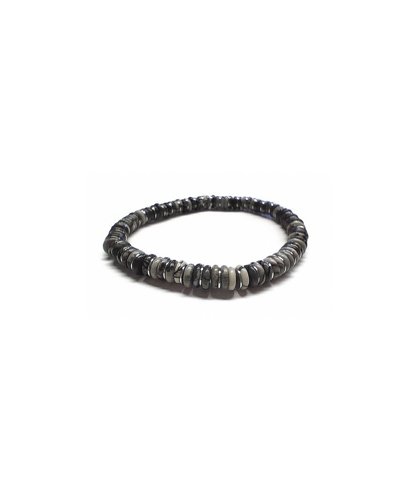 Pulsera de Jaspe Lidita para hombre (6mm).

En goma elástica.