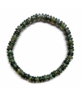KU.PULSERA HOMBRE AGATA MUSGO 6 MM.