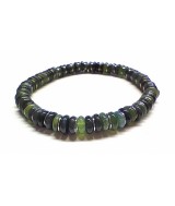 Pulsera de hombre de Ágata Musgo (6mm).

En goma elástica.
