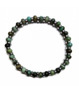 KU.PULSERA HOMBRE TURQUESA 6 MM.