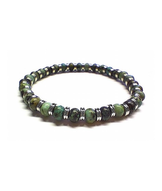 Pulsera de Turquesa para hombre (6mm).

En goma elástica