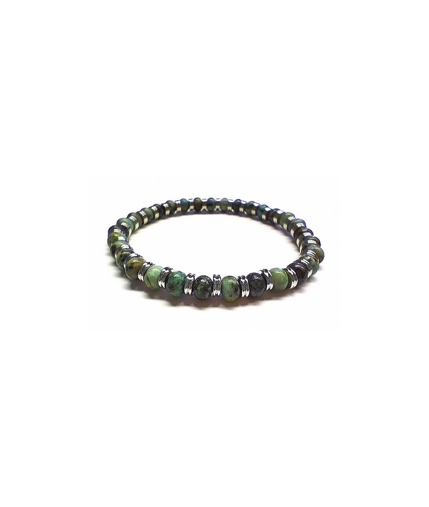 Pulsera de Turquesa para hombre (6mm).

En goma elástica
