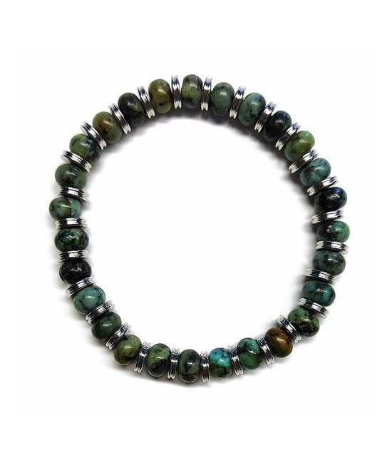 KU.PULSERA HOMBRE TURQUESA 8 MM.