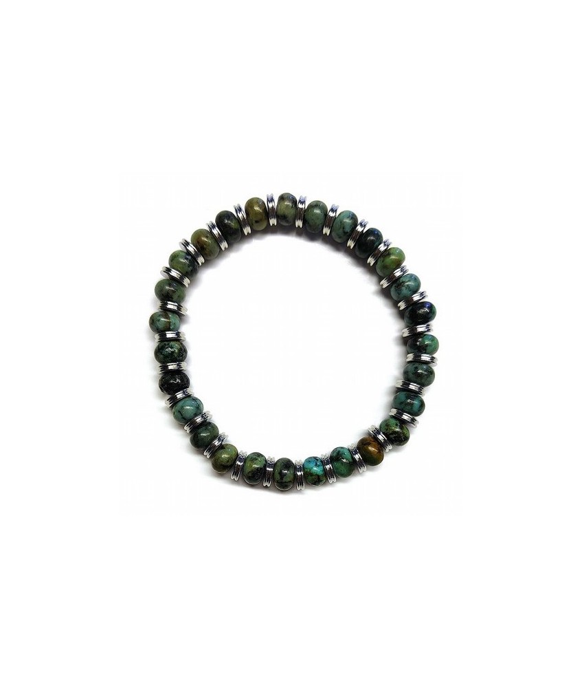 KU.PULSERA HOMBRE TURQUESA 8 MM.